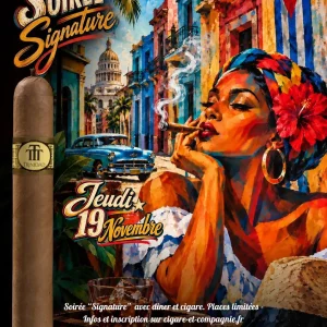 Affiche de la soirée Signature Trinidad Esmeralda du 19 novembre à La Caravelle, à Montauban.